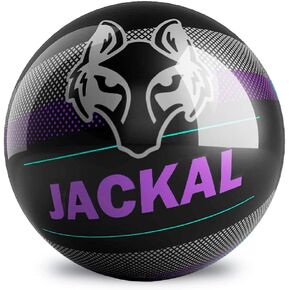 كرة بولينج احتياطية من On The Ball Motiv Jackal Pixel - أسود/أرجواني، 10 رطل