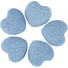 مجموعة نوبوياي مكونة من 5 أحجار لافا على شكل قلب، موزع صخور لافا للزيوت العطرية، حجر قلق النخيل للتأمل في توازن الريكي، أصفر in Kuwait