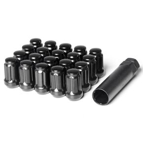 Black Spline Drive Lug Nuts 12x1.25 20 piece
