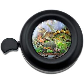 GRAPHICS & MORE Triceratops T-Rex Stegosaurus Jurassic Dinosaurs Bicycle Handlebar Bike Bell