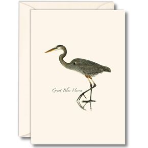 Earth Sky + Water - Great Blue Heron Notecard Set - 8 Blank Cards with Envelopes