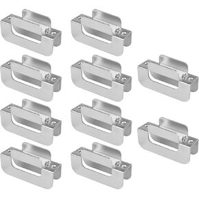 10 قطع من مشابك ربطة العنق من الخشب الرقائقي تناسب لوحة 3/4 بوصة، العرض الداخلي: 20 مم، 17 مشبك صندوق فولاذي مشابك تغليف اللوحة تركيب سريع، لا حاجة للأظافر in Kuwait