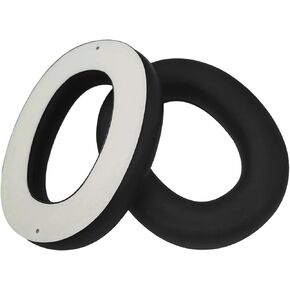 2 Pack Gel Ear Pads Replacement Foam Cushions Kit for 3m Worktunes Connect + Hearing Protector Earmuffs Headphones 90543 90541 101 (Black,1Pair)