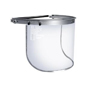 Blue Eagle Aluminum Face Shield Adapter for Full-Brim Hard Hat | Visor Bracket | Silver Color | with 1 Free Replacement High Impact Visor