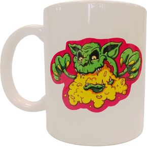 Cheddar Goblin 11 ounce White Ceramic Coffee Mug
