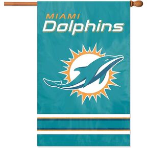 Party Animal Miami Dolphins Banner NFL Flag, 44" x 28"