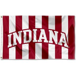 Indiana Hoosiers Stripes Large Grommet Banner Flag