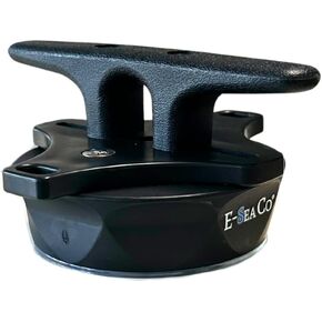 E-Sea Cleat- Heavy-Duty Suction Mounted Utility Cleat. Great for tying up Kayaks and Paddle Boards. Use on Boats and RV's to secure fenders and other accessories.