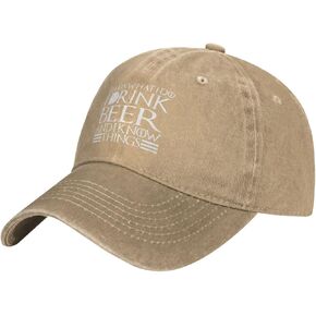 That's What I Do I Drink Beer and I Know Things Hat for Men Baseball Cap Graphic Hats