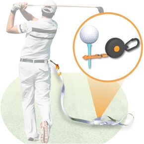Golf Tee String - no More Golf Tee Hunting & consistent Tee Height - Adjustable Golf tee - More Playing Fun, Better Results Golf Training | Long Golf tees