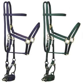 Derby Originals Nylon Halter Bridle Combo with Reins for Full Horse