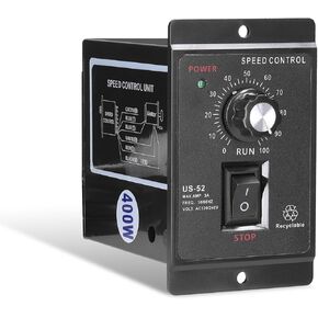 AC 220V Electrical Motor Controls, 400W Motor Speed Controller Forward Backward Direction Motor Speed Pinpoint Regulator Controller for Packaging Printing Instrumentation