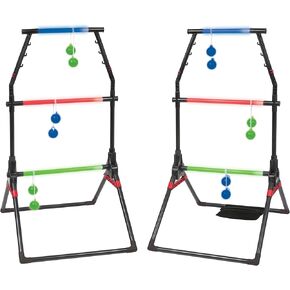 Wild Sports Light-Up Ladderball Set - LED Powered Ladder Balls Set - Includes 6 Light-up Bolos