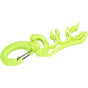 3 Colors Diving Hose Holder,360 °Rotatable Diving Double BCD Hose Holder Clip with Clip Buckle Hook(Yellow)