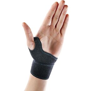 OPPO RH100 Wrist Compression Strap, Wrist Brace for Carpal Tunnel Arthritis, Tendonitis, Breathable & Adjustable, For Right & Left hand - Pain Relief (Black, One Size, 1 Pack)