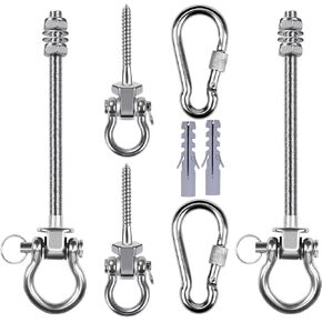 Swing Hangers,2-Pack Heavy Duty Stainless Steel Swing Hooks & 1200 LB Capacity for Porch,Patio,Playground/Wood Beam/sandbag/Yoga/Hammock Chair/Swing Set