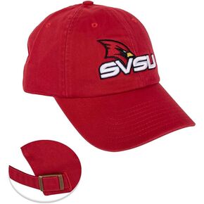 Desert Cactus Saginaw Valley State University Baseball Hat SVSU Cardinals Brimmed Embroirderd Hats Cap Adjustable Cloth Strap Adult (Style C)