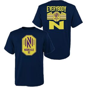 Outerstuff Nashville SC Youth Boys Size Team Slogan Back Print T-Shirt