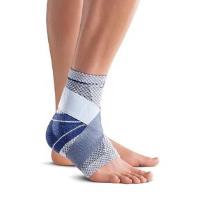 Bauerfeind - MalleoTrain Plus - Ankle Brace - Extra Stability for the Ankle Joints and Tendons - Right Foot - Size 3 - Color Titanium