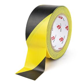BOMEI PACK Floor Marking Tape Black & Yellow Warning Safety Stripe Tape for Floor Marking, Warterproof Caution Tape Ideal for Marking Hazardous Areas, Equipment, 2 inch x 108 feet, 2-Pack