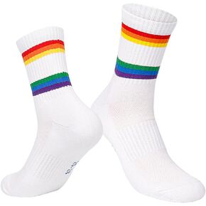 2-Pair Women's Athletic Cushioned Crew Socks with Arch Compression for a Secure Fit