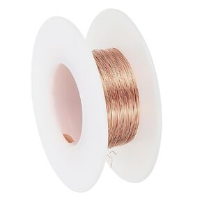PATIKIL 32 Gauge 99.9% Copper Wire, 20m/65.6ft Pure Copper Flexible Wire Coil 0.2mm Craft Wire for Jewelry Making Beading Garden Plants