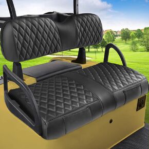 Golf Cart Seat Covers EZGO RXV,Grand Appearance, Easy Installation, Durable Quality, New Appearance,Golf Cart Seat Covers Fit RXV Front Seat,2 Convenient Pockets