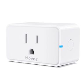 Govee Smart Plug 15A, WiFi Bluetooth Outlets 4 Pack Work with Alexa and Google Assistant, WiFi Plugs with Multiple Timers, Govee Home APP Group Control Remotely, No Hub Required, ETL&FCC Certified