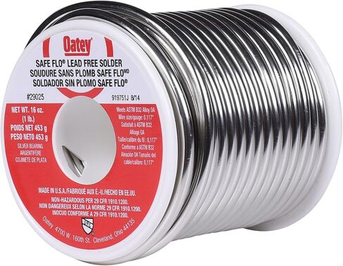 لحام الأسلاك من Oatey 29025 Safe-Flo، 1 رطل، صلب، رمادي، فضي in Saudi Arabia