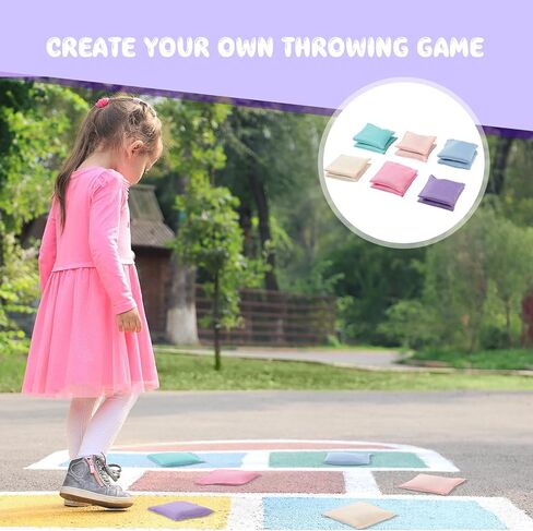 Jenaai 24 مجموعة من أكياس Cornhole القياسية المقاومة للطقس، مجموعة أكياس حبوب Cornhole التنظيمية الرسمية للعبة الرمي، أكياس حبوب الذرة الاحترافية مع حقيبة حمل in Saudi Arabia