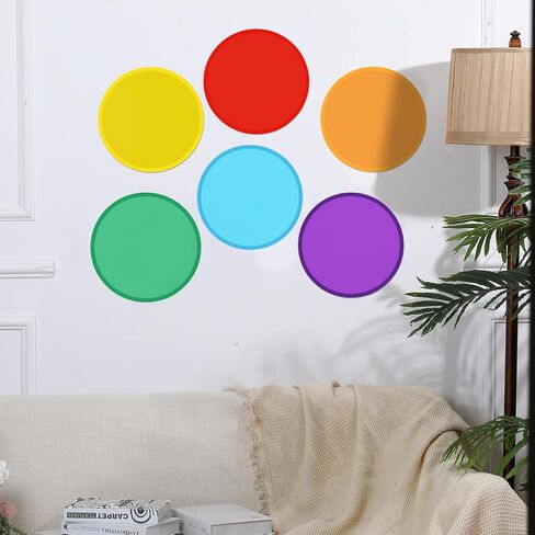 24 Pieces Foldable Flying Disc Fans Set Beach Flying Disc Foldable Fans Celebration Wedding Birthday Party Halloween Christmas Outdoor Decoration, 6 Colors in Saudi Arabia
