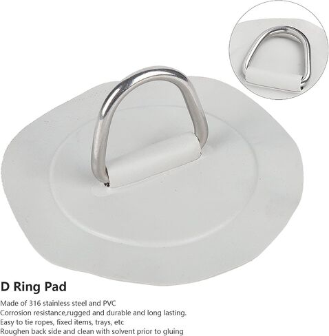Dpad,D-Ring Patch For Inflatable Boat Stainless Steel Dpad Patch,Sup D Rings For Inflatable Boat Raft Kayak Canoe Surfboard, Easy To Install And Tie Ropes in Saudi Arabia