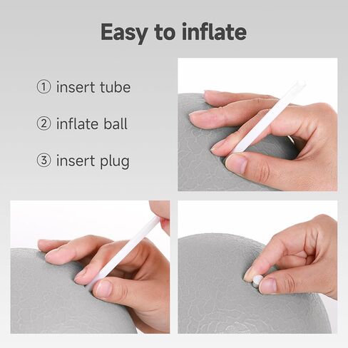 Pilates Ball Set of 2, Small Yoga Ball 8 Inch & 10 Inch Set, Small Pilates Ball Core Ball, Small Exercise Ball for Pilates, Yoga, Core Workout, Physical Therapy, Stability, Stretching in Saudi Arabia