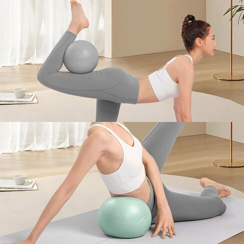 Pilates Ball Set of 2, Small Yoga Ball 8 Inch & 10 Inch Set, Small Pilates Ball Core Ball, Small Exercise Ball for Pilates, Yoga, Core Workout, Physical Therapy, Stability, Stretching in Saudi Arabia