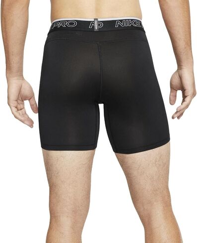 شورت Nike Pro Dri-FIT للرجال (as1، Alpha، x_l، عادي، عادي، أسود/أبيض مخطط Swoosh) X-Large in Saudi Arabia