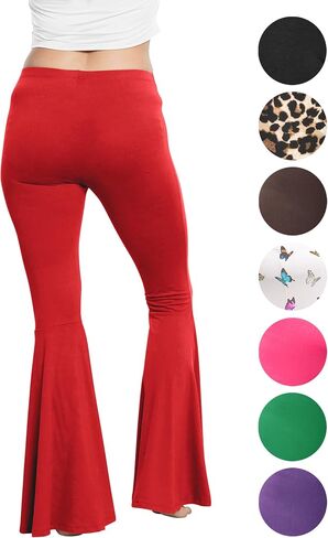 STRETCH IS COMFORT Women’s Plus Size Oh So Soft Pull On Stretchy Bell Bottom Flare Pants| XL-7X in Saudi Arabia