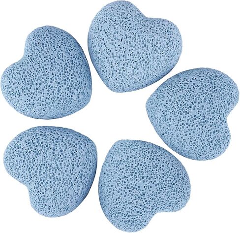 مجموعة نوبوياي مكونة من 5 أحجار لافا على شكل قلب، موزع صخور لافا للزيوت العطرية، حجر قلق النخيل للتأمل في توازن الريكي، أصفر in Kuwait