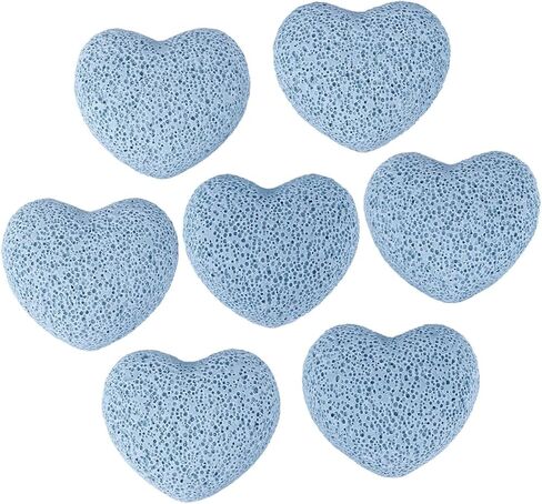 مجموعة نوبوياي مكونة من 5 أحجار لافا على شكل قلب، موزع صخور لافا للزيوت العطرية، حجر قلق النخيل للتأمل في توازن الريكي، أصفر in Kuwait