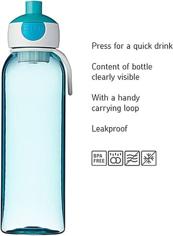 Mepal Rosti Campus Water Bottle 500 ml Plastic / Pin 6.4 x 7 x 22.2 cm in Saudi Arabia