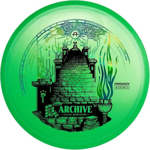 Prodigy Disc Isaac Robinson Signature Series | Disc Golf Midrange Discs | Stable Frisbee Golf Midrange | Swirly Plastics & Fun Stamp Designs | Support Isaac On Tour | Colors May Vary in Kuwait