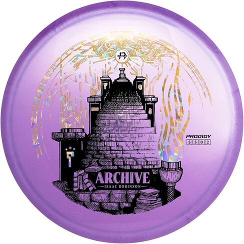 Prodigy Disc Isaac Robinson Signature Series | Disc Golf Midrange Discs | Stable Frisbee Golf Midrange | Swirly Plastics & Fun Stamp Designs | Support Isaac On Tour | Colors May Vary in Kuwait