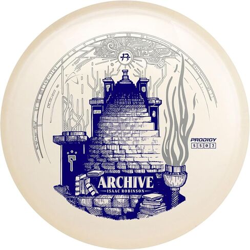 Prodigy Disc Isaac Robinson Signature Series | Disc Golf Midrange Discs | Stable Frisbee Golf Midrange | Swirly Plastics & Fun Stamp Designs | Support Isaac On Tour | Colors May Vary in Kuwait