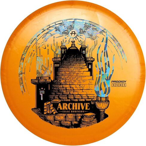 Prodigy Disc Isaac Robinson Signature Series | Disc Golf Midrange Discs | Stable Frisbee Golf Midrange | Swirly Plastics & Fun Stamp Designs | Support Isaac On Tour | Colors May Vary in Kuwait