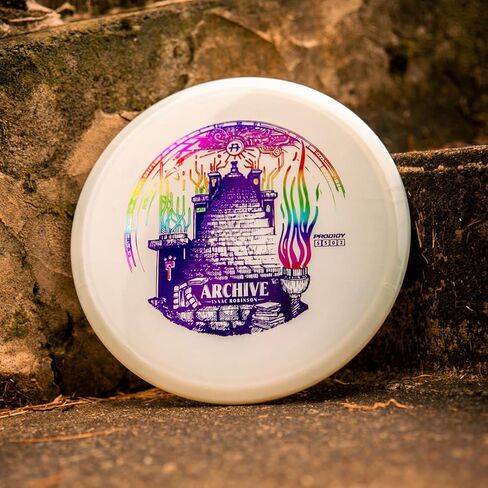 Prodigy Disc Isaac Robinson Signature Series | Disc Golf Midrange Discs | Stable Frisbee Golf Midrange | Swirly Plastics & Fun Stamp Designs | Support Isaac On Tour | Colors May Vary in Kuwait