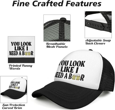 Funny Trucker Hat Funny Hats for Men and Women Humorous Baseball Cap with Cotton Front and Breathable Mesh Back in Saudi Arabia