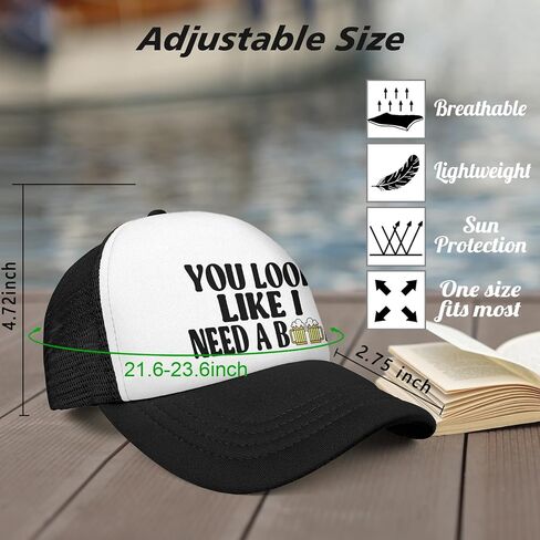 Funny Trucker Hat Funny Hats for Men and Women Humorous Baseball Cap with Cotton Front and Breathable Mesh Back in Saudi Arabia