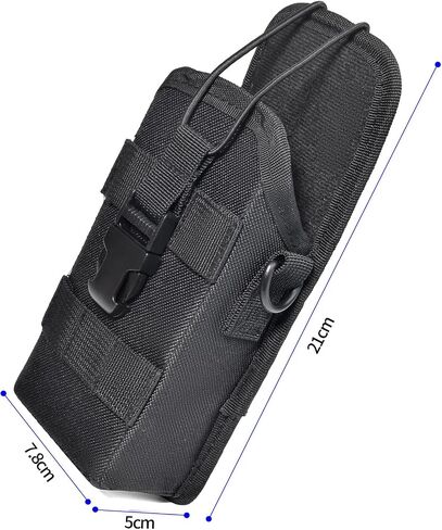 Universal Radio Molle Pouch, Heavy Duty Nylon Walke-Talkie Hostle Belt Pack MOLLE System Military for Baofeng Kenwood Yaesu Motorola Talkabout Walkie Talkie in Saudi Arabia