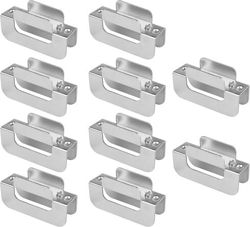 10 قطع من مشابك ربطة العنق من الخشب الرقائقي تناسب لوحة 3/4 بوصة، العرض الداخلي: 20 مم، 17 مشبك صندوق فولاذي مشابك تغليف اللوحة تركيب سريع، لا حاجة للأظافر in Kuwait