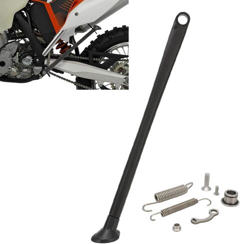 JFG RACING Dirt Bike Kickstand Side Stand Forging Aluminum With Springs For XC XCW XCF EXC EXCF 150 200 250 300 350 400 450 500 505 530 - Silver in Saudi Arabia