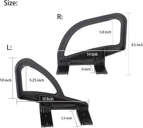 10L0L Golf Cart Arm Rest Hip Restraint for EZGO RXV 2008-2015, Driver and Passenger Side, OEM# 607532 607653, Left + Right 1 Pair in Saudi Arabia